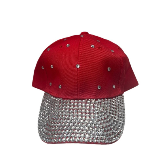 RED Cap With Bling - Picture 1 of 3